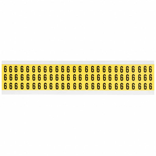 Number Label Vinyl 1/2 in H 3/8 in W