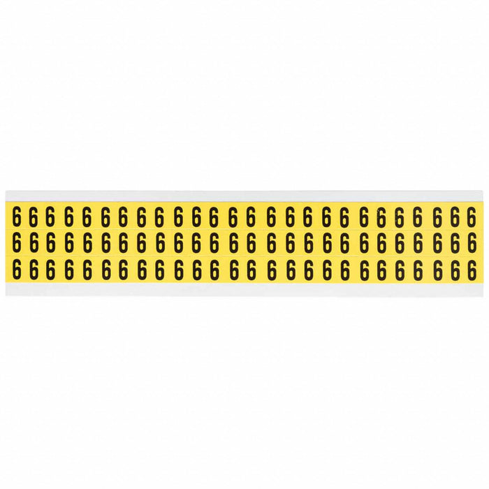 Number Label Vinyl 1/2 in H 3/8 in W