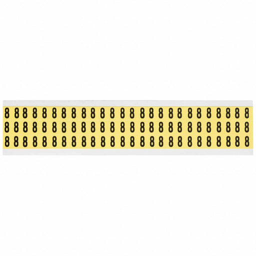 Number Label Vinyl 1/2 in H 3/8 in W