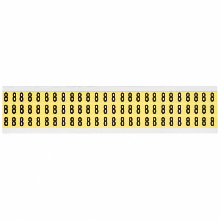 Number Label Vinyl 1/2 in H 3/8 in W