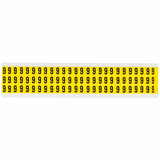 Number Label Vinyl 1/2 in H 3/8 in W