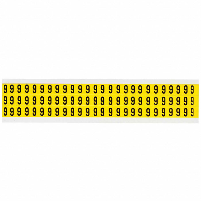 Number Label Vinyl 1/2 in H 3/8 in W
