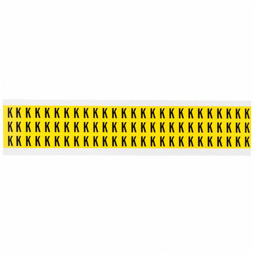 Letter Label K 1/2in.Hx11/32in.W Vinyl