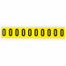 NumberLabel Vinyl 1-1/2inH 7/8inW
