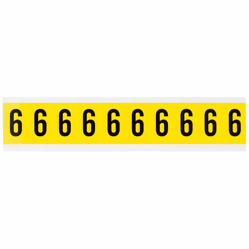 Number Label 6 1-1/2in.Hx7/8in.W