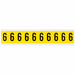 NumberLabel Vinyl 1-1/2inH 7/8inW