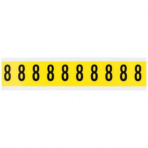 NumberLabel Vinyl 1-1/2inH 7/8inW