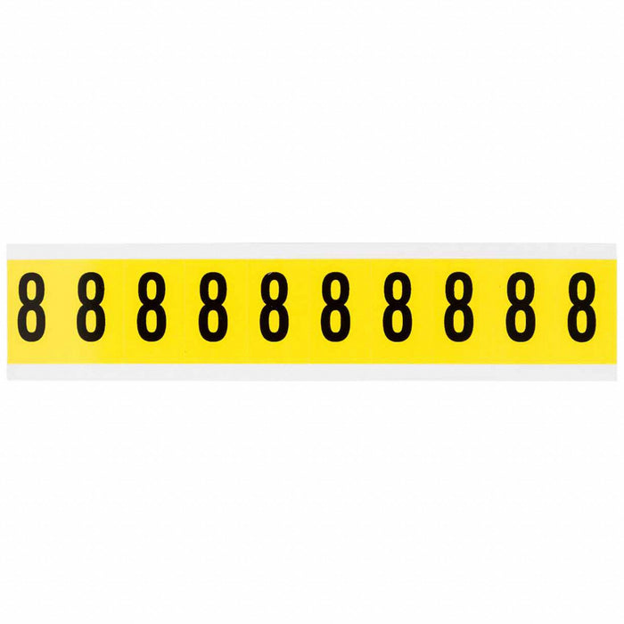 NumberLabel Vinyl 1-1/2inH 7/8inW