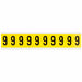 NumberLabel Vinyl 1-1/2inH 7/8inW