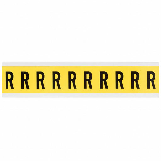 Letter Label R 1-1/2in.Hx7/8in.W Vinyl