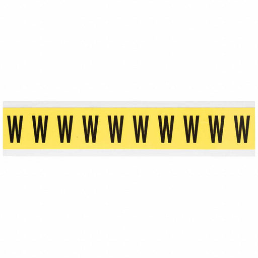 Letter Label W 1-1/2in.Hx7/8in.W Vinyl
