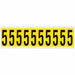 NumberLabel Vinyl 2-1/4inH 7/8inW