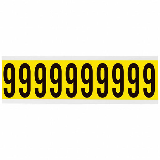 Number Label 9 2-1/4in.Hx7/8in.W