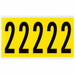 Number Label Vinyl 5 in H 1-3/4 in W