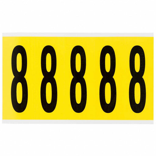 Number Label Vinyl 5 in H 1-3/4 in W