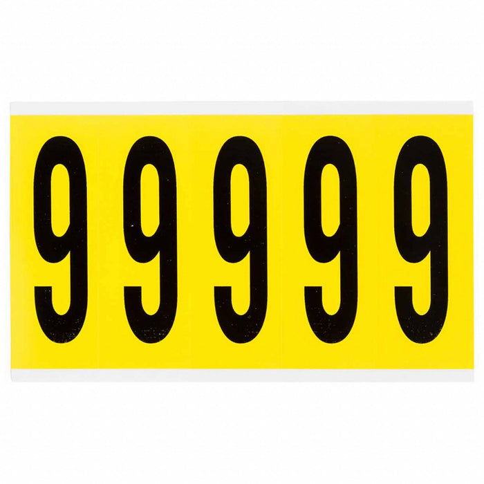Number Label Vinyl 5 in H 1-3/4 in W
