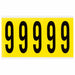 Number Label Vinyl 5 in H 1-3/4 in W
