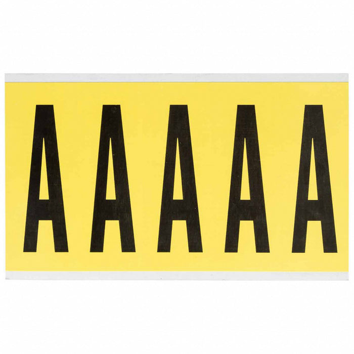 Letter Label Vinyl 5 in H 1-3/4 in W