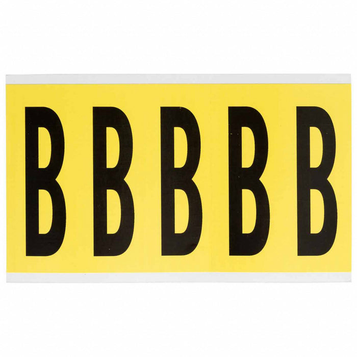 Letter Label Vinyl 5 in H 1-3/4 in W