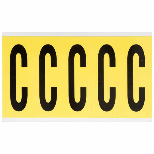 Letter Label Vinyl 5 in H 1-3/4 in W