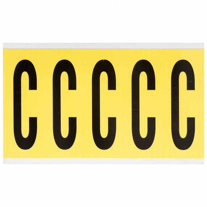 Letter Label Vinyl 5 in H 1-3/4 in W