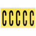 Letter Label Vinyl 5 in H 1-3/4 in W