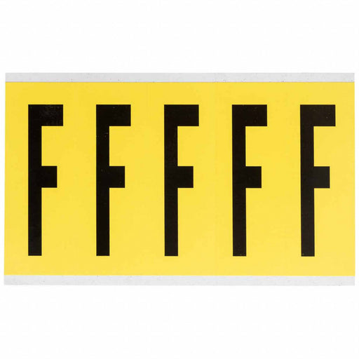 Letter Label Vinyl 5 in H 1-3/4 in W