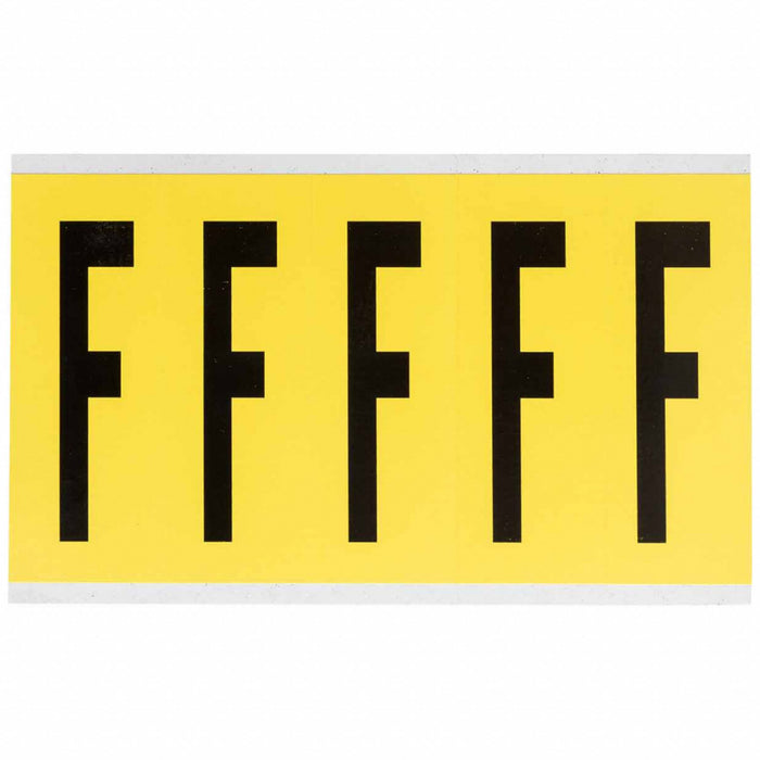 Letter Label Vinyl 5 in H 1-3/4 in W