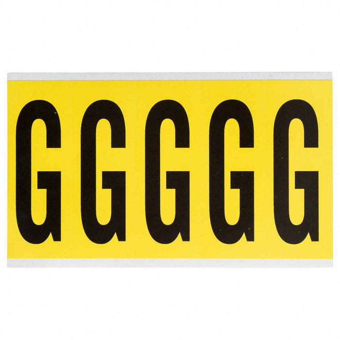 Letter Label Vinyl 5 in H 1-3/4 in W