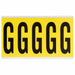 Letter Label Vinyl 5 in H 1-3/4 in W