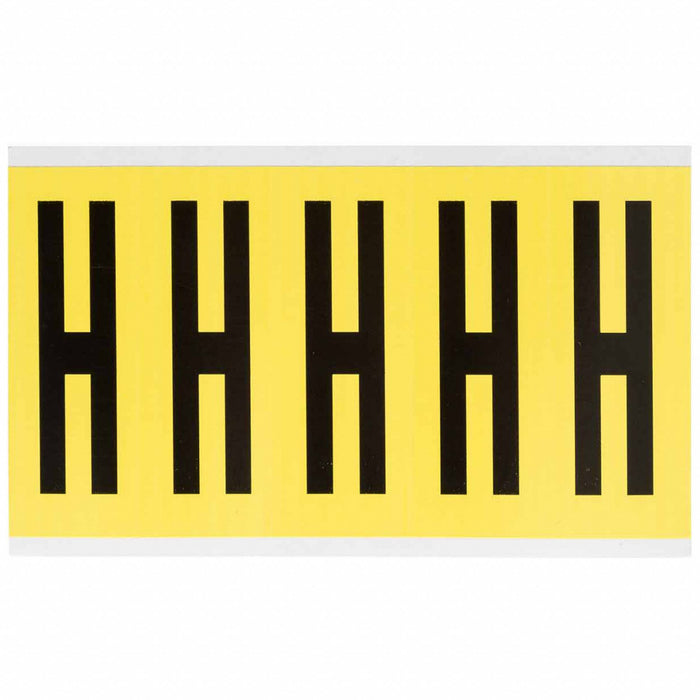Letter Label Vinyl 5 in H 1-3/4 in W