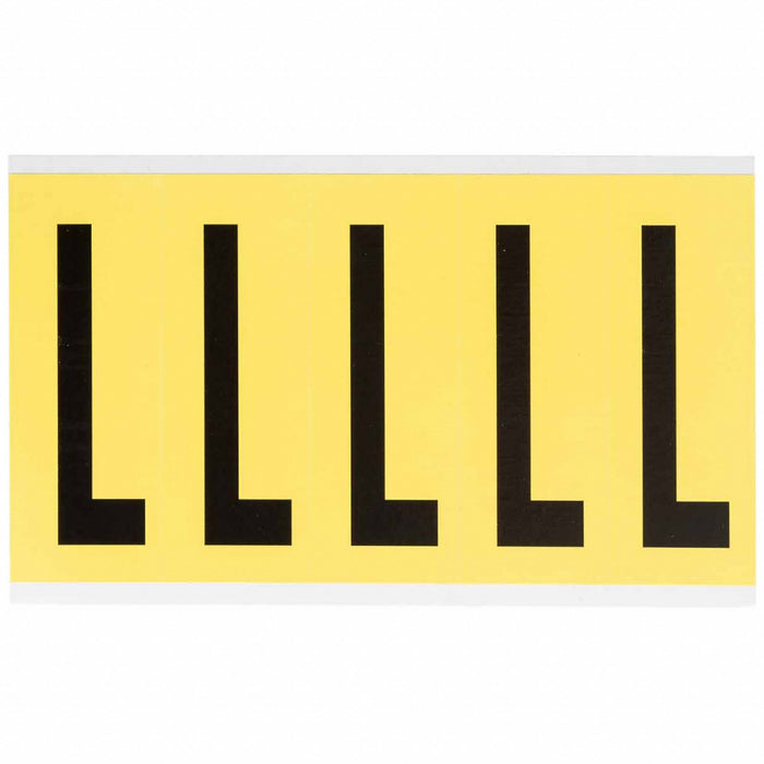 Letter Label Vinyl 5 in H 1-3/4 in W