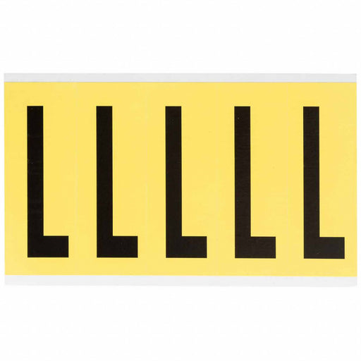 Letter Label L 5inHx1-3/4inW No Cards 1