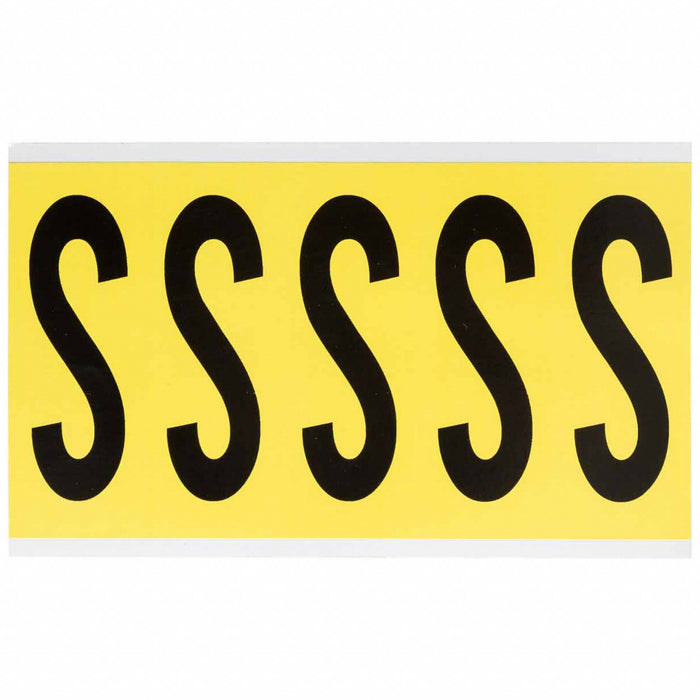 Letter Label Vinyl 5 in H 1-3/4 in W