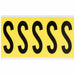 Letter Label Vinyl 5 in H 1-3/4 in W