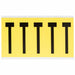 Letter Label Vinyl 5 in H 1-3/4 in W