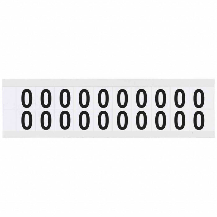 Number Label Vinyl 3/4 in H 5/8 in W
