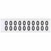 Number Label Vinyl 3/4 in H 5/8 in W