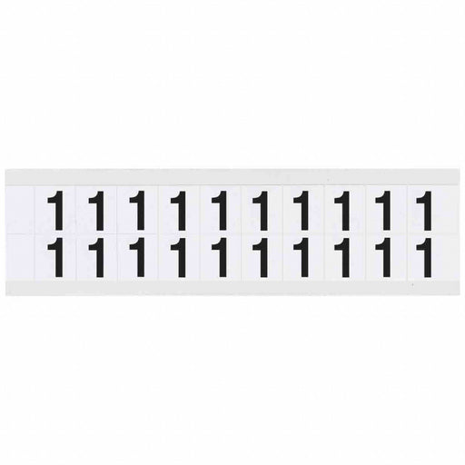 Number Label Vinyl 3/4 in H 5/8 in W
