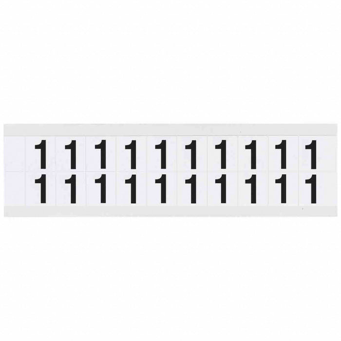 Number Label Vinyl 3/4 in H 5/8 in W
