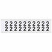 Number Label Vinyl 3/4 in H 5/8 in W