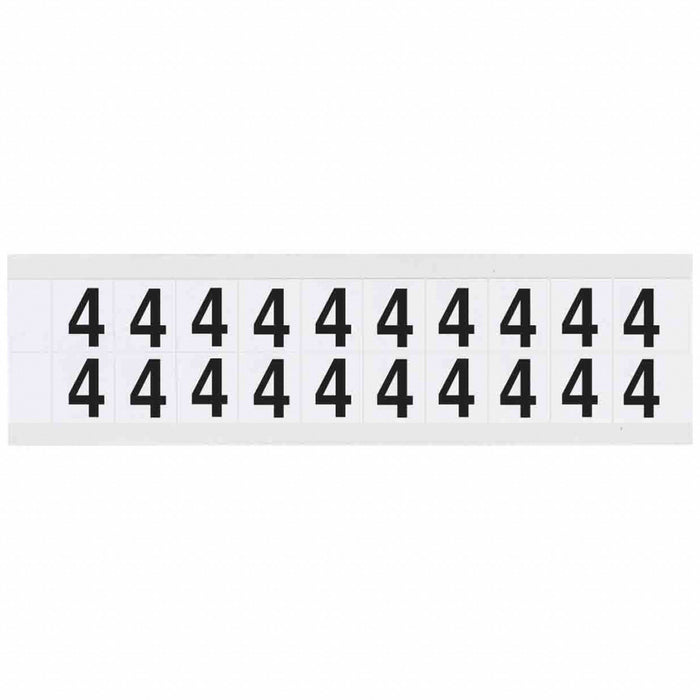 Number Label Vinyl 3/4 in H 5/8 in W