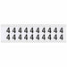 Number Label Vinyl 3/4 in H 5/8 in W