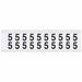 Number Label Vinyl 3/4 in H 5/8 in W