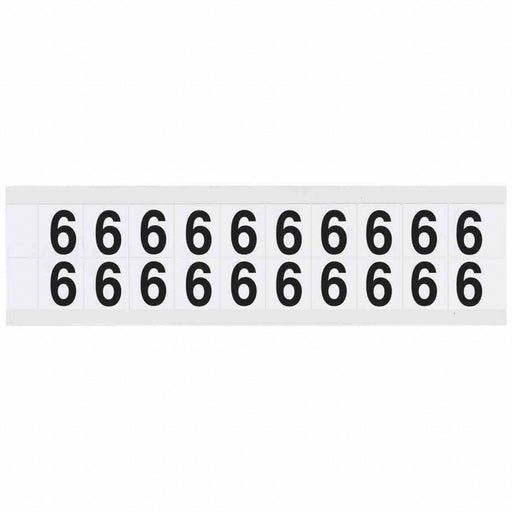 Number Label 6 3/4in.Hx21/32in.W Vinyl
