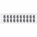 Number Label Vinyl 3/4 in H 5/8 in W