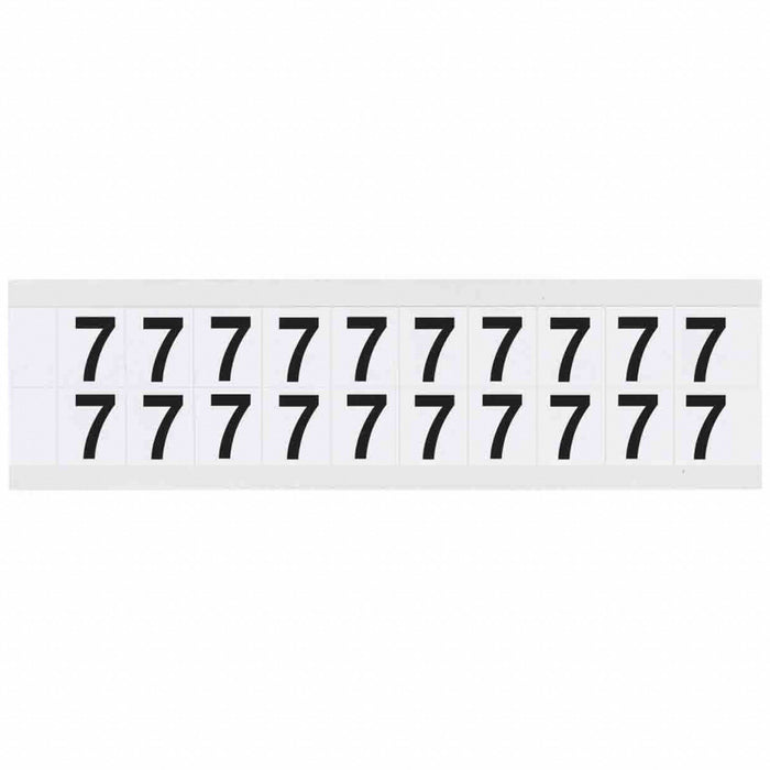 Number Label Vinyl 3/4 in H 5/8 in W
