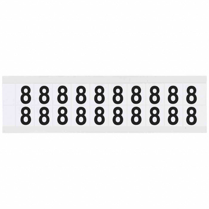 Number Label Vinyl 3/4 in H 5/8 in W