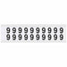 Number Label Vinyl 3/4 in H 5/8 in W