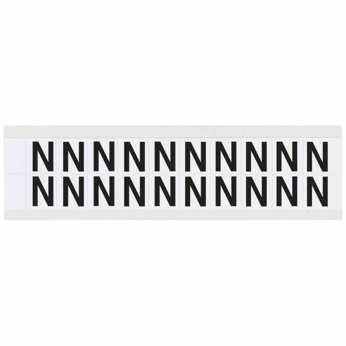 Letter Label Vinyl 3/4 in H 5/8 in W